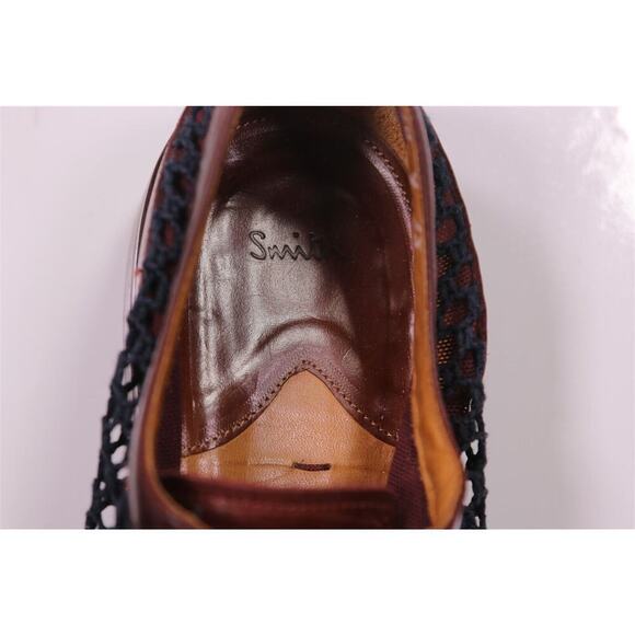 Paul Smith Oxblood Captoe Netted Oxford Leather Dress Shoes Eu 43 - US 10 - Picture 10 of 13